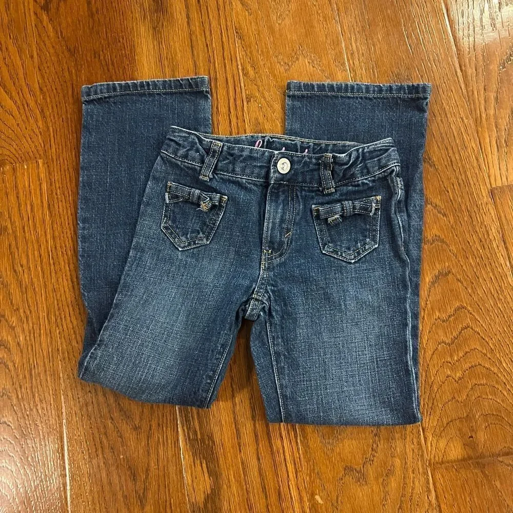 Gymboree size 7 bootcut jeans with rhinestone button
